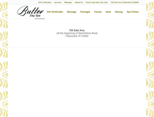 Tablet Screenshot of butterdayspa.com